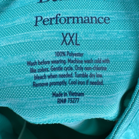 Croft & Barrow Performance Womens Aqua Mock Neck Wicking SweatShirt Top XXL NEW - Picture 7 of 10